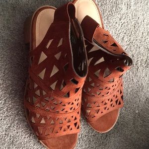 Brown sandals never worn